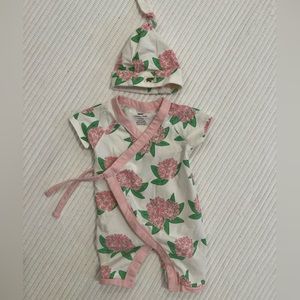 Monica+Andy kimono outfit and hat